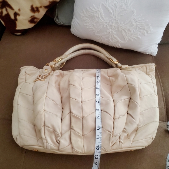 💯 Miu Miu Large Chevron Leather Bag - Picture 10 of 16